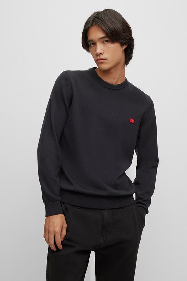 ΠΛΕΚΤΗ ΜΠΛΟΥΖΑ HUGO - 001 ΜΑΥΡΟ